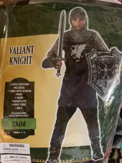 Knight costume size 6-8 new , View more