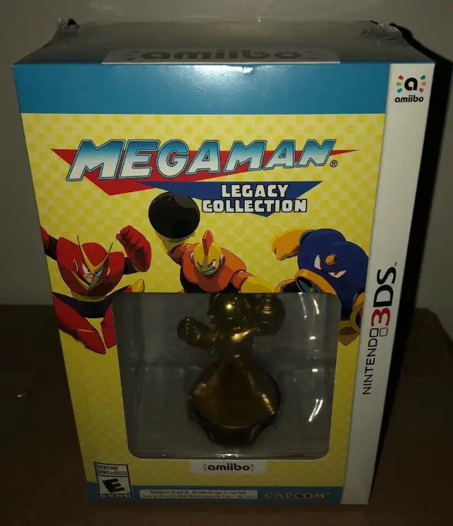 Mega Man Legacy Collection with Gold Amiibo (3DS, NA Version) in Arts & Collectibles in Calgary - Image 2
