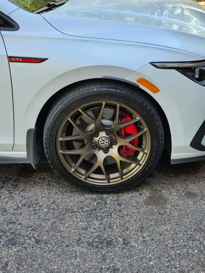 Bronze rims for golf etc Have winter tires on them, Toyo 225/40r18 Rims are in decent shape but have...