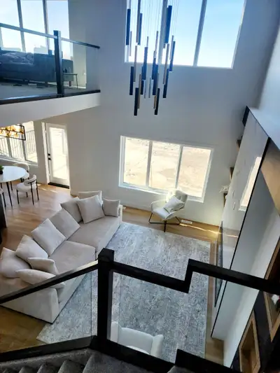 4 bedrooms, 3 full baths. Top floor of house for rent.