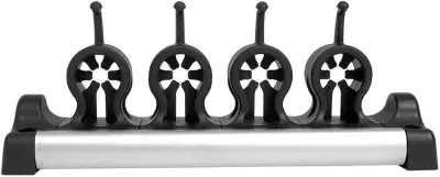 Casabella Grook 13.5" Wall-Mount Broom and Mop Holder, Medium, View more