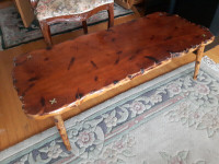 Live edge table by "American of Martinsville"