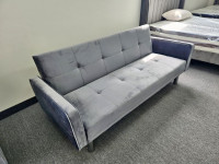 Brand New Armrest Bed Sofa available in Black and Grey