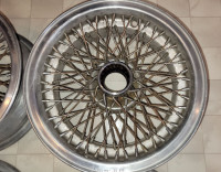 Borrani Wire Wheels - 15 X 6 - 72 Spoke Wheels + Spinners Lotus