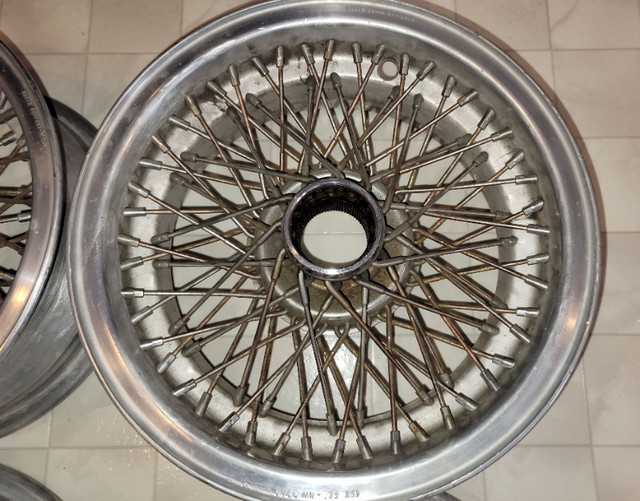 Borrani Wire Wheels - 15 X 6 - 72 Spoke Wheels + Spinners Lotus in Tires & Rims in Barrie