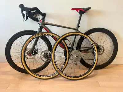 Islabikes Luath Pro 24 with carbon road wheels and extra new cyc, View more