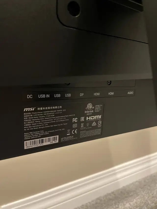 MSI Optix MAG273R 27” Gaming Monitor | 144Hz | 1ms | IPS | Full in Monitors in Edmonton - Image 6