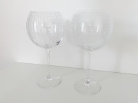 Mikasa Etched Wine Glasses - Set of 2