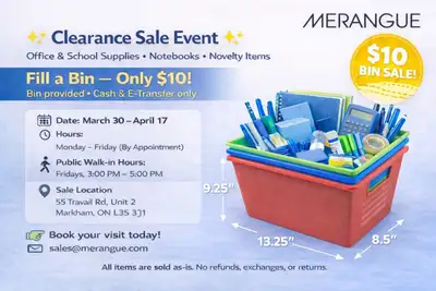 Clearance Sales Event - School & Office Supplies, View more