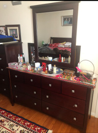 Dresser with mirror