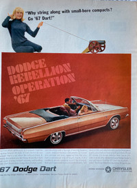 1967 Dodge Dart Original Ad