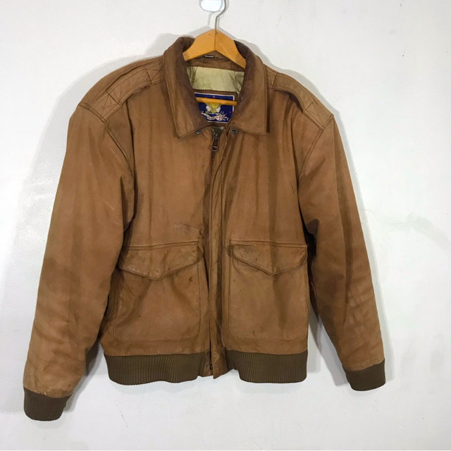 Made in Korea aviator style mens leather jacket dans Hommes  à Ville de Montréal - Image 2