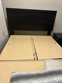 Box queen bed with mattress