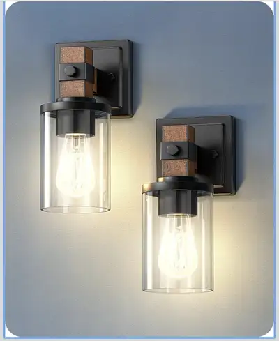 EDISHINE Wall Sconces Set of 2, Farmhouse Vanity Lights Fixtures, View more