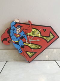 SUPERMAN WOODEN WALL ART CLOCK