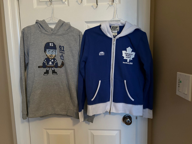 Toronto Maple leaf hoodie kids size med and Tavares size large in Kids & Youth in Chatham-Kent