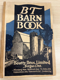 BT Barn Book circa 1920 Beatty Bros., Limited