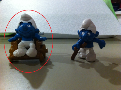 Smurfs - Vintage 1994 PROMO Handicapped Smurf on Wheelchair, View more