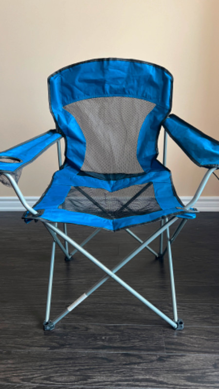 Portable Canvas Camping Chairs (USED NEW) in Patio & Garden Furniture in Markham / York Region - Image 4