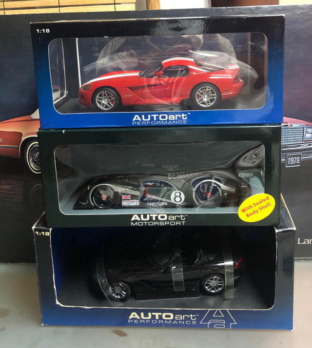 AutoArt 1:18 Die Cast Metal Cars MintIn boxes Prices below in Arts & Collectibles in Oakville / Halton Region