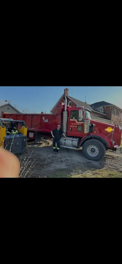 Dump truck for hire will deliver gravel recycled asphalt rubble removal top soil 6135327283