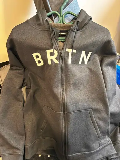 Men's "Grey" Hoodie Like New Burton The tag says XL, but it fits like a Large.