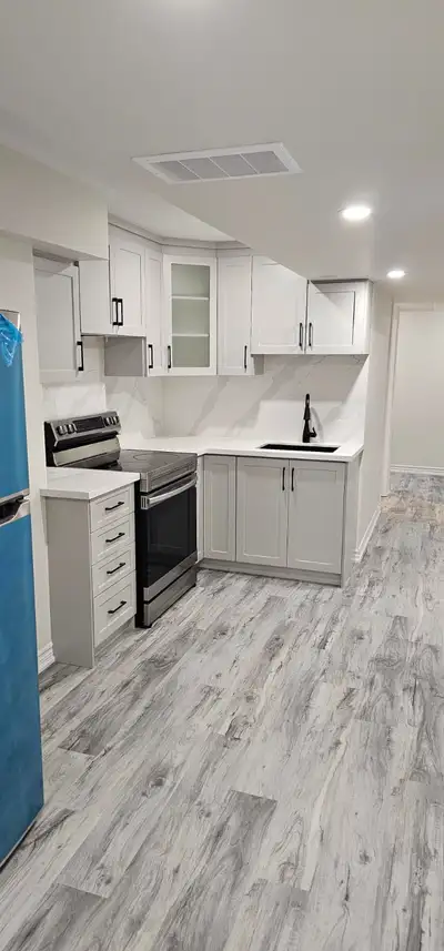1. Two spacious bedrooms with built-in closets, living, dining, and 1 washroom 2. Separate entrance...
