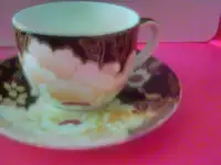Kimono coffee cup and saucer