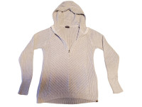 Eddie Bauer Women's Ribbed Hooded Sweater (Sz Med)