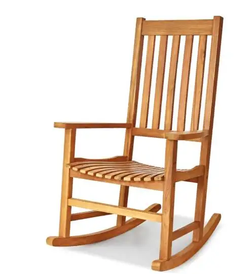 Outdoor Acacia Wood Rocking Chair – Porch Patio Rocker, Ergonomi in Patio & Garden Furniture in Cambridge - Image 3