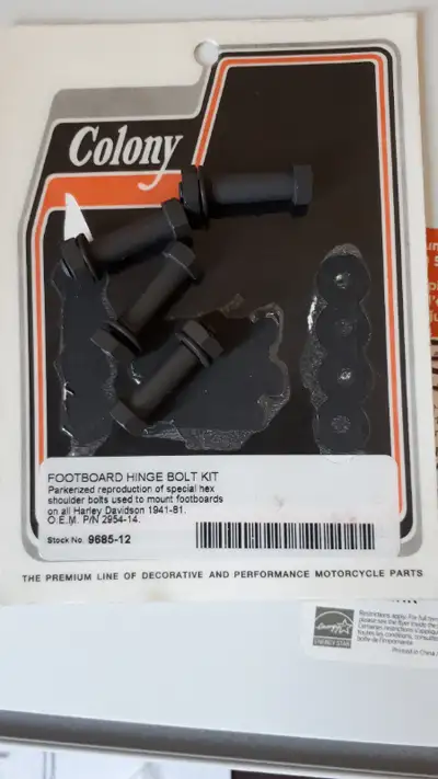 colony footboard hinge bolt kit $40 cdn