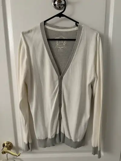 Cardigan - White & Grey, View more
