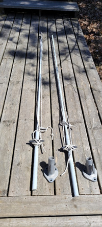 Pair of boat mooring whips 8ft