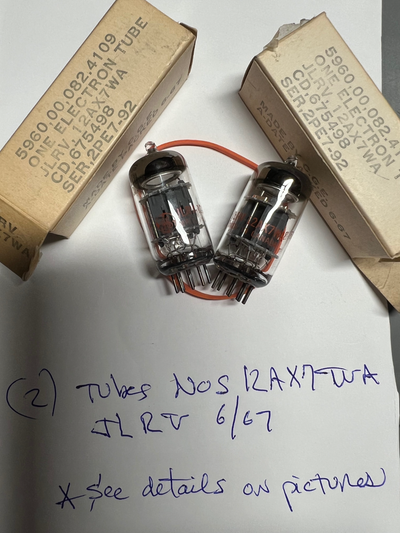 Pair of 12AX7WA JLRV-CGE NOS match !!, View more