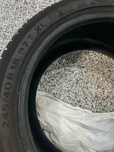 245/40/18 Nearly new, only ~5,000kms driven on them. Used for 2 seasons to and from office 8mins fro...