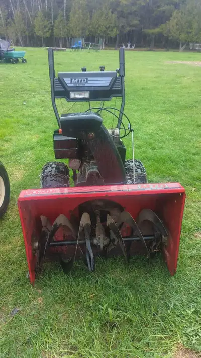 vintage MTD Yard Machines 10/28 two-stage snowblower, View more