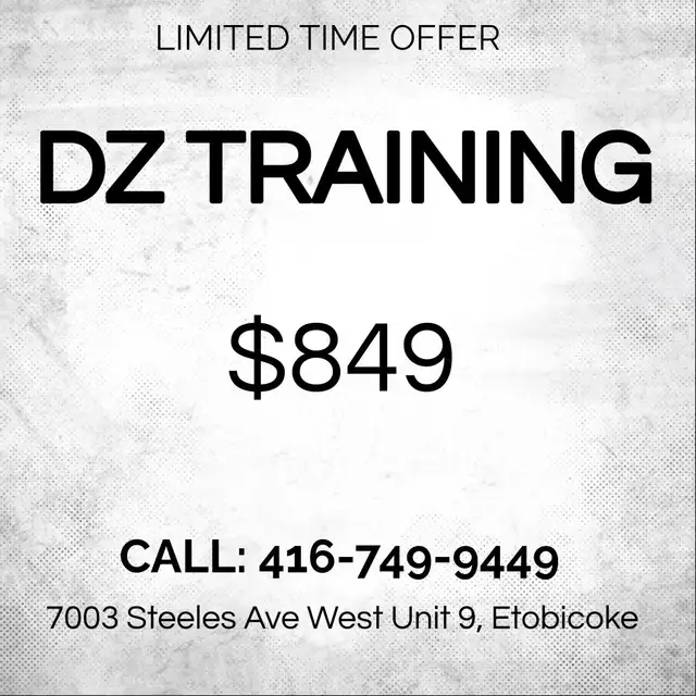 Dz Truck Road test and Training in $849!!63826842571777120