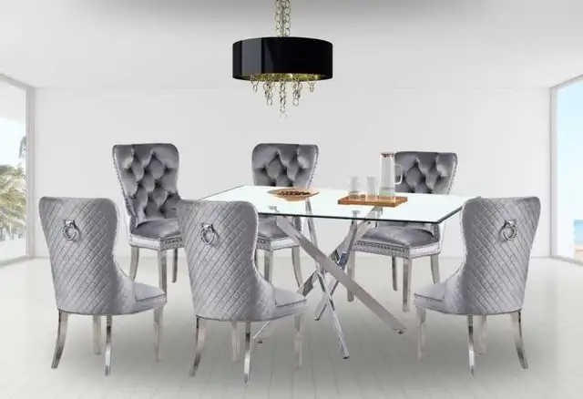 New brand luxury Dining Table set cash on delivery  in Dining Tables & Sets in Québec City - Image 2