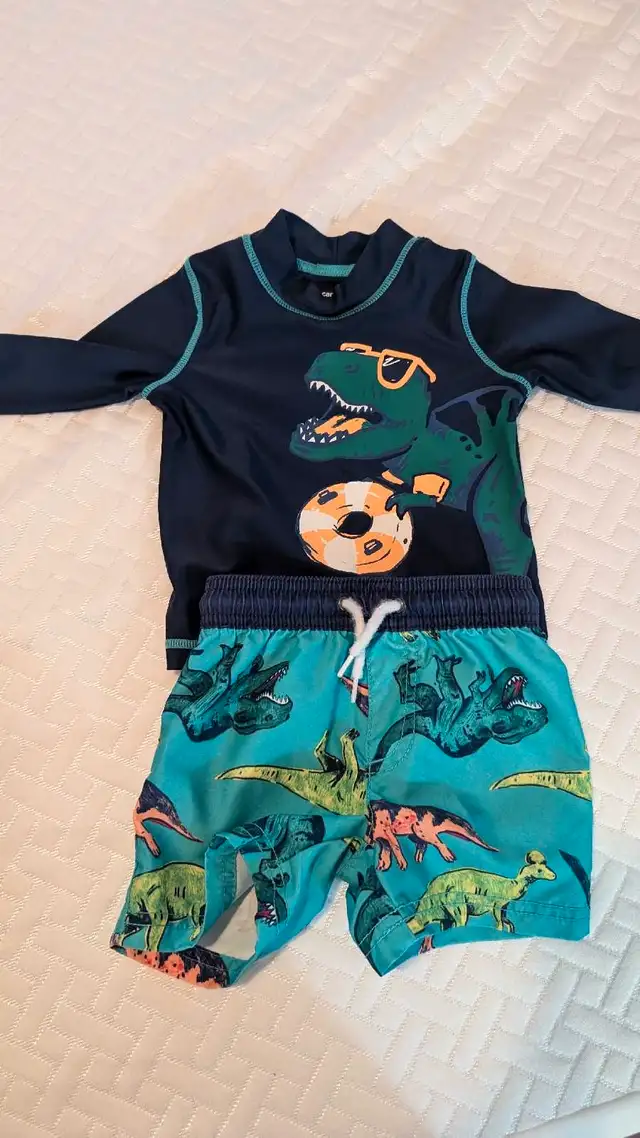 Carter's swimsuit - dinosaur  in Clothing - 9-12 Months in Ottawa - Image 2
