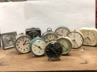 9 Antique/Vintage Alarm Clocks