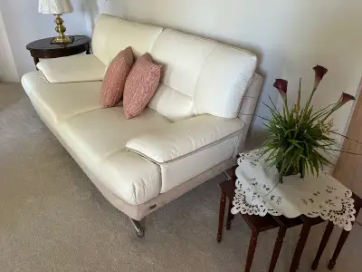 Leather Love Seat, View more