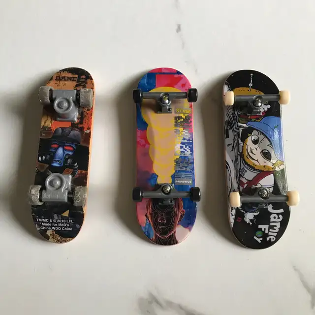 Group of 3 Tech Deck & Clone Wars Fingerboard Skateboards