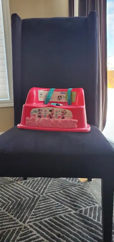 DISNEY MINNIE MOUSE FIRST YEAR'S BOOSTER MEALTIME SEAT CHAIR