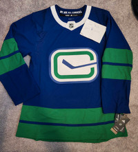 Adidas Authentic Vancouver Canucks Jersey Adult Small 
