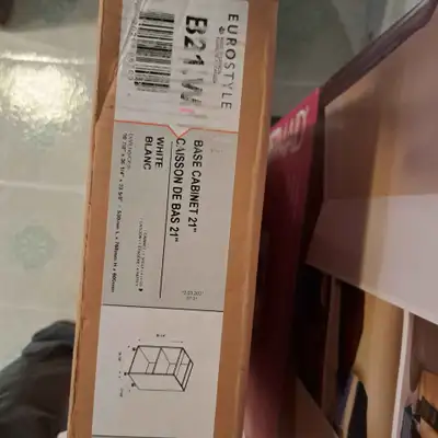 Eurostyle B21 W 21" kitchen base cabinets, View more