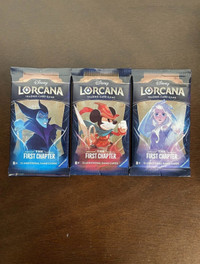 Disney lorcana first chapter booster pack x3 art set