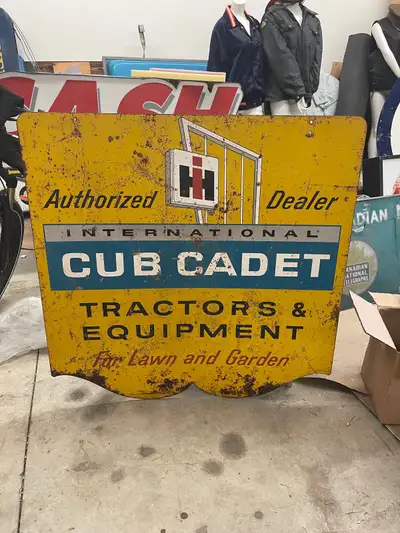 Large 42”x42” doublesided hanging sign. Check my other ads as well