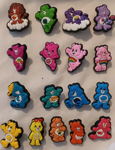 NEW 17 Care Bear Charms For Crock Shoes $25 Set . Located in Summerside, SE London - See Map Link Sm...