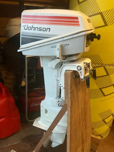Sale pending. This 1984 Johnson long shaft outboard runs great. Fully serviced. Starts quickly and r...