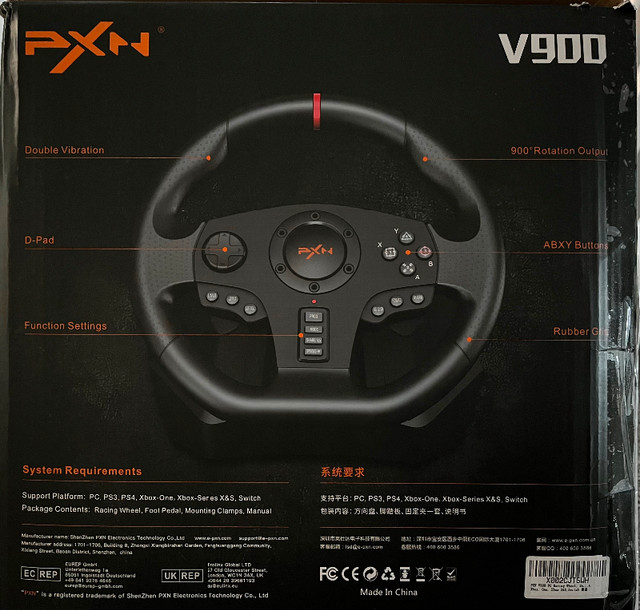 PXN V900 Gaming Racing Wheel in Other in Edmonton - Image 2